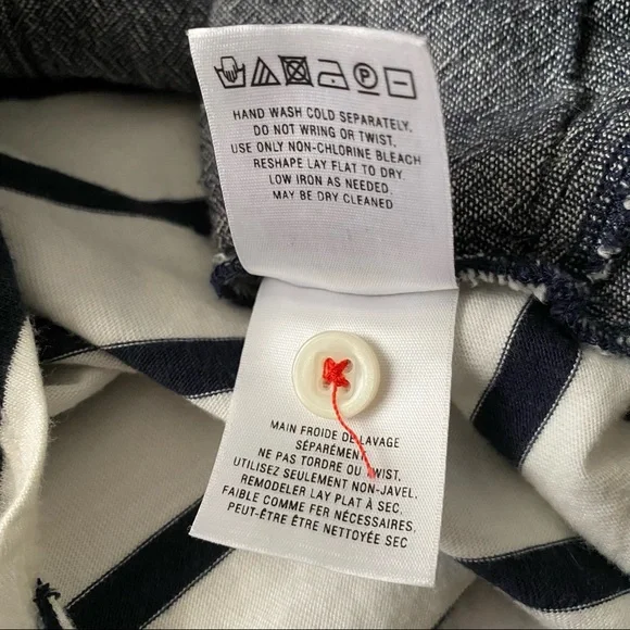 Anthropologie Postal Code Stripe & Chambray Tunic - Picture 11 of 13